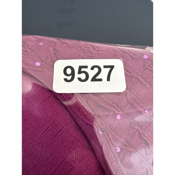 Catherine’s Women's Plus 2X 22/24 Texture Knit Sequin Asymm. Hem Tunic Violet - Picture 9 of 12